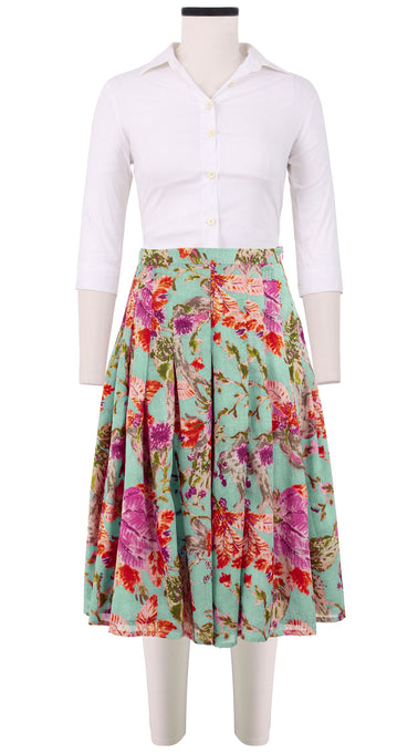 Zeller Skirt Long Length Cotton Musola (Millie Fruit Toile)