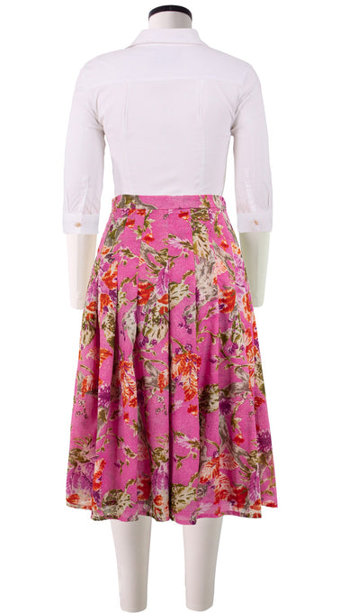 Zeller Skirt Long Length Cotton Musola (Millie Fruit Toile)