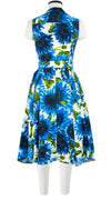 Clara Dress Shirt Collar Sleeveless Long Length Cotton Stretch (May Sunflower)