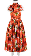 Aster Dress Crew Neck Sleeveless Midi Length Cotton Musola (May Sunflower)
