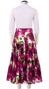 Emma Skirt Midi Length Cotton Stretch (May Sunflower)