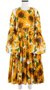 Aster Dress Crew Neck Sleeveless Midi Length Cotton Musola (May Sunflower)