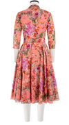 Avenue Dress Shirt Collar 3/4 Sleeve Long Length Cotton Musola (Millie Fruit Toile)