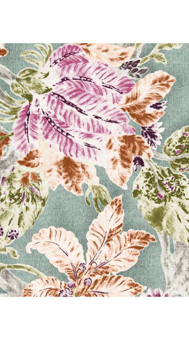 Florance Dress #2 Boat Neck Mini Cap Sleeve Long Length Cotton Musola (Millie Fruit Toile)