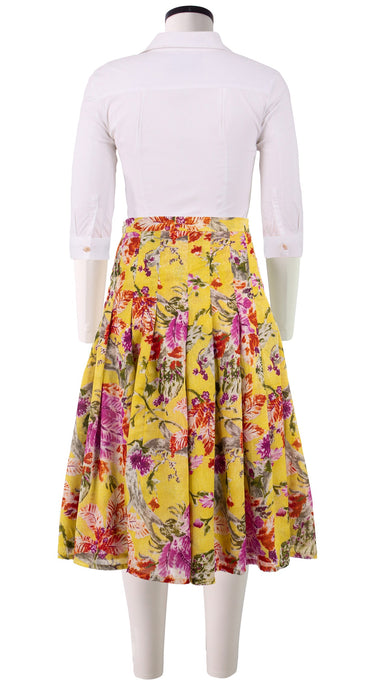 Zeller Skirt Long Length Cotton Musola (Millie Fruit Toile)