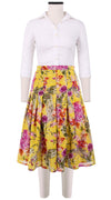Zeller Skirt Long Length Cotton Musola (Millie Fruit Toile)