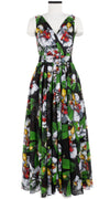 Vivien Dress #1 V Neck Sleeveless Maxi Length Cotton Musola (Mode Orchid)