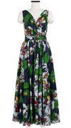 Vivien Dress #1 V Neck Sleeveless Maxi Length Cotton Musola (Mode Orchid)