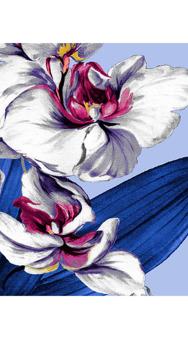 Faya Jumpsuit Shirt Collar 3/4 Sleeve Maxi Length Cotton Musola (Mode Orchid)