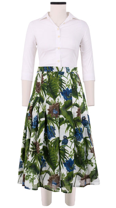 Zeller Skirt Long Length Cotton Musola (Paradise Jungle)