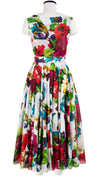 Aster Dress Boat Neck Sleeveless Midi Length Cotton Musola (Rose Blossom)