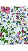 Vivien Dress #1 V Neck Sleeveless Midi Length Cotton Musola (Rossi Linen Flowers)