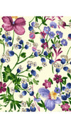 Vivien Dress #1 V Neck Sleeveless Midi Length Cotton Musola (Rossi Linen Flowers)
