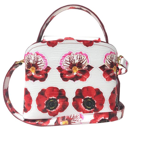 Sara Tote Small_Anemone Fokker_White Indian Red