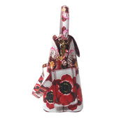 Sara Tote Small_Anemone Fokker_White Indian Red