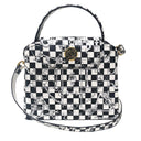 Sara Tote Small_LV Checkers_White Black