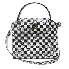 Sara Tote Small_LV Checkers_White Black