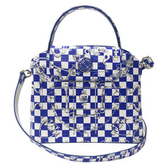 Sara Tote Small_LV Checkers_White Cobalt Blue