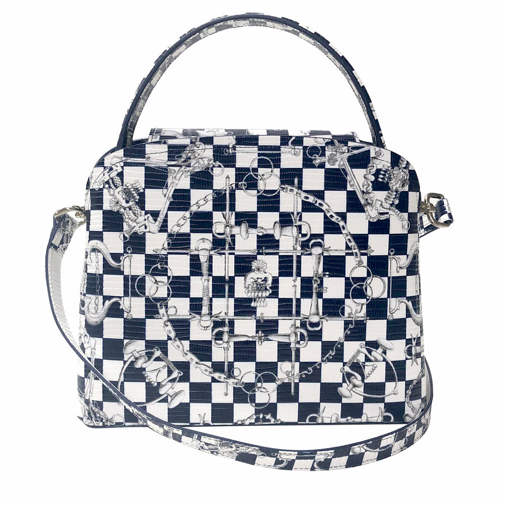 Sara Tote Small_LV Checkers_White Indigo