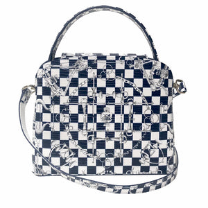 Sara Tote Small_LV Checkers_White Indigo
