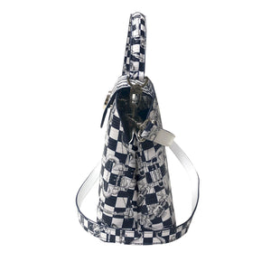 Sara Tote Small_LV Checkers_White Indigo