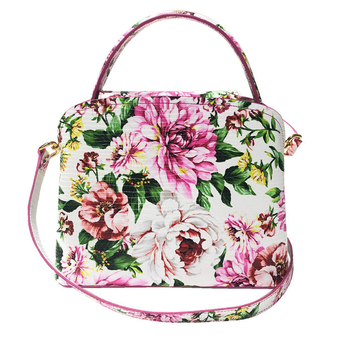 Sara Tote Small_Los Cabos Flower_White Pink
