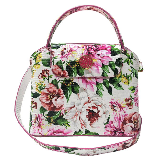 Sara Tote Small_Los Cabos Flower_White Pink