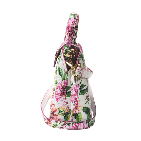 Sara Tote Small_Los Cabos Flower_White Pink