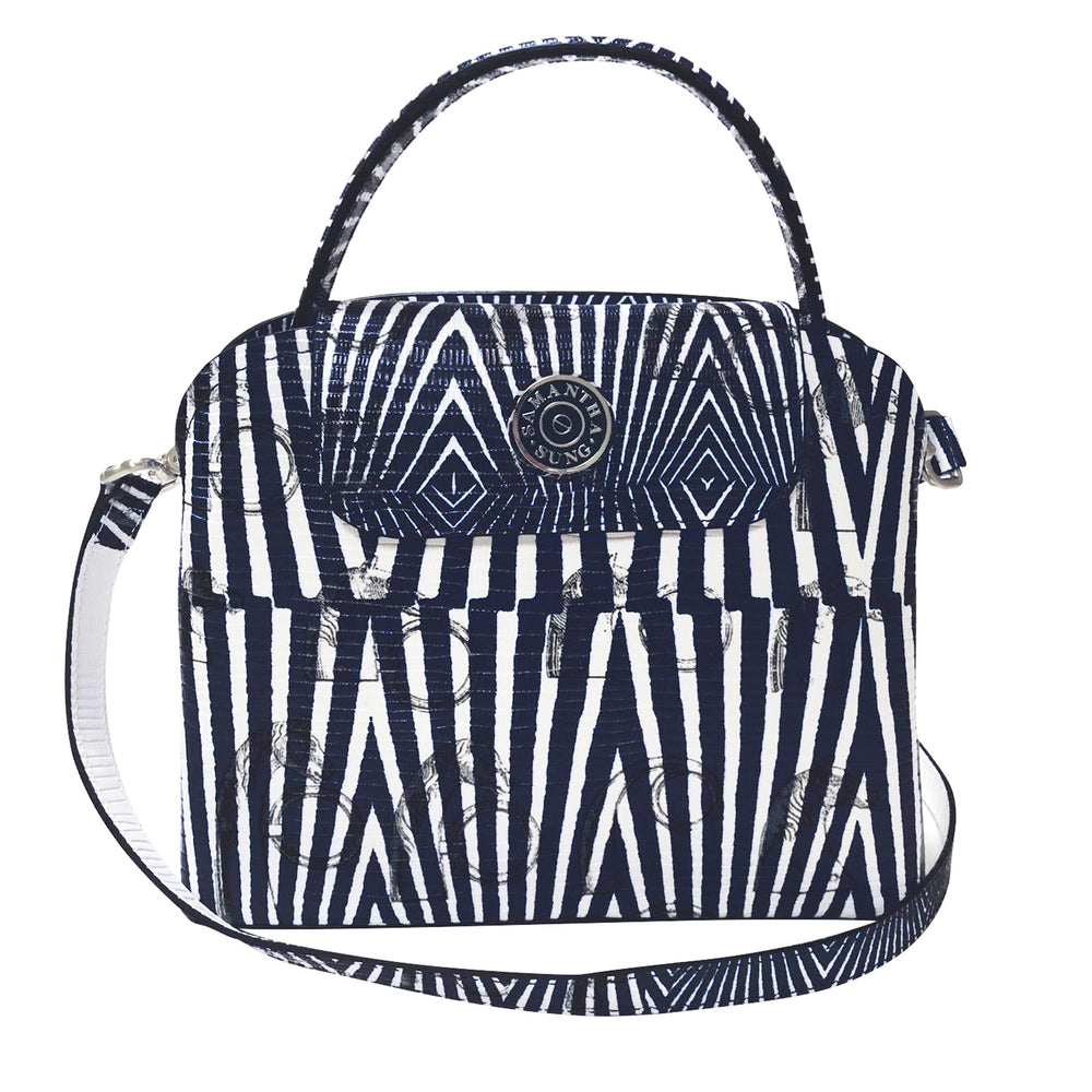 Sara Tote Small_Saddle Chain M_Indigo