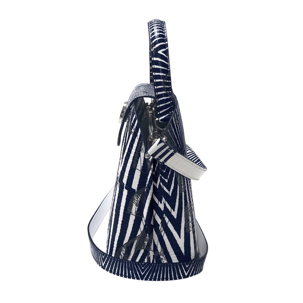 Sara Tote Small_Saddle Chain M_Indigo