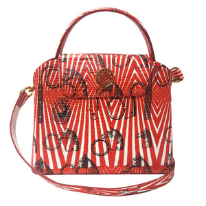 Sara Tote Small_Saddle Chain M_Orange