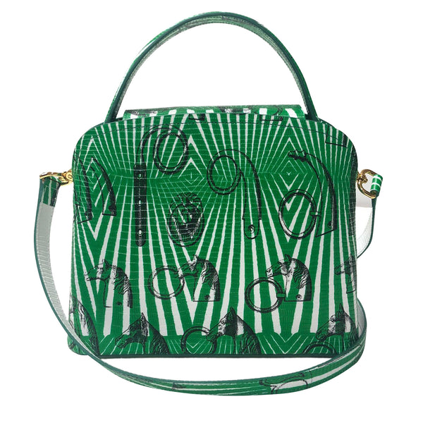 Sara Tote Small_Saddle Chain M_Pine Green