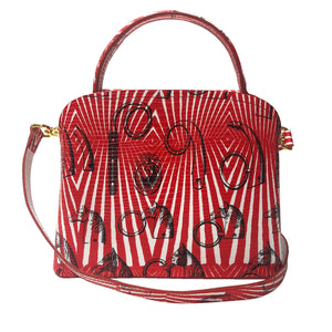 Sara Tote Small_Saddle Chain M_Red