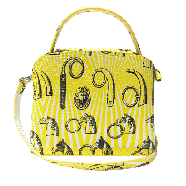 Sara Tote Small_Saddle Chain M_Yellow