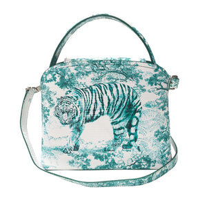 Sara Tote Small_Safari Toile White_White Jade