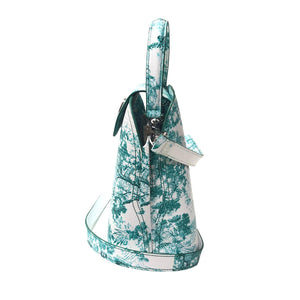 Sara Tote Small_Safari Toile White_White Jade