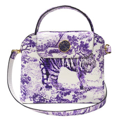 Sara Tote Small_Safari Toile White_White Lilac