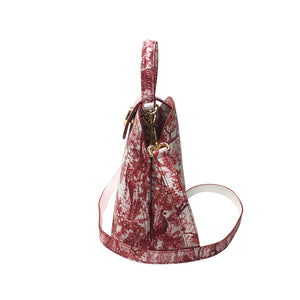 Sara Tote Small_Safari Toile White_White Red