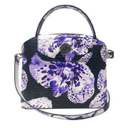Sara Tote Small_Speckled Orchid Ground_Black Purple