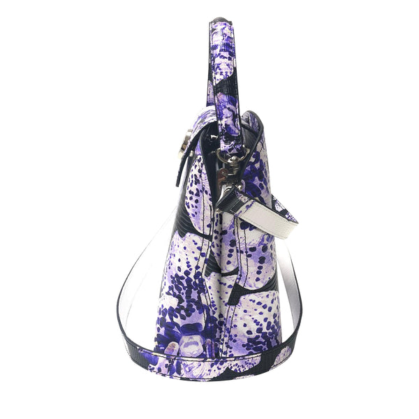 Sara Tote Small_Speckled Orchid Ground_Black Purple