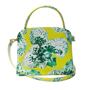 Sara Tote Small_Speckled Orchid Ground_Lemon Yellow Green