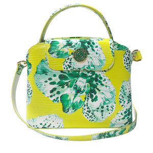 Sara Tote Small_Speckled Orchid Ground_Lemon Yellow Green