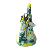 Sara Tote Small_Speckled Orchid Ground_Lemon Yellow Green