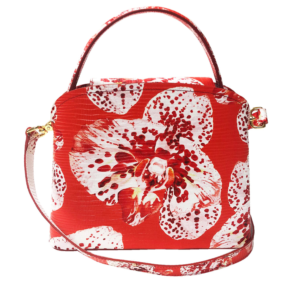 Sara Tote Small_Speckled Orchid Ground_Orange