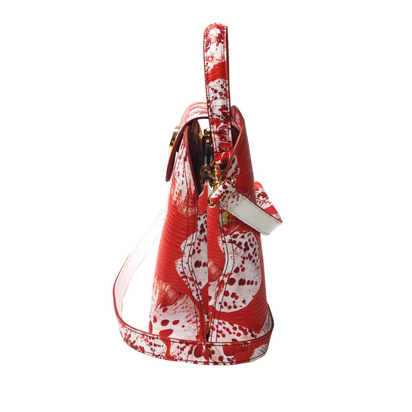 Sara Tote Small_Speckled Orchid Ground_Orange