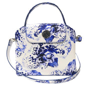 Sara Tote Small_Speckled Orchid White_White Blue