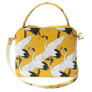 Sara Tote Small_White Crane Bright_Daffodile Yellow