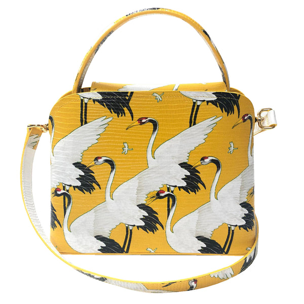 Sara Tote Small_White Crane Bright_Daffodile Yellow
