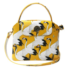 Sara Tote Small_White Crane Bright_Daffodile Yellow