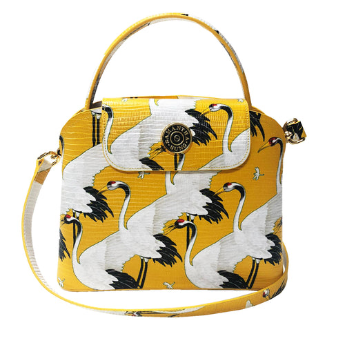 Sara Tote Small_White Crane Bright_Daffodile Yellow